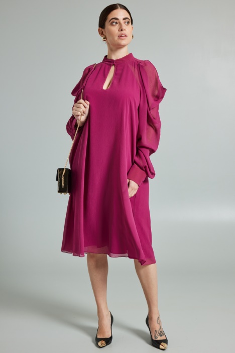 Abito con maniche drappeggiate - Fashion Market