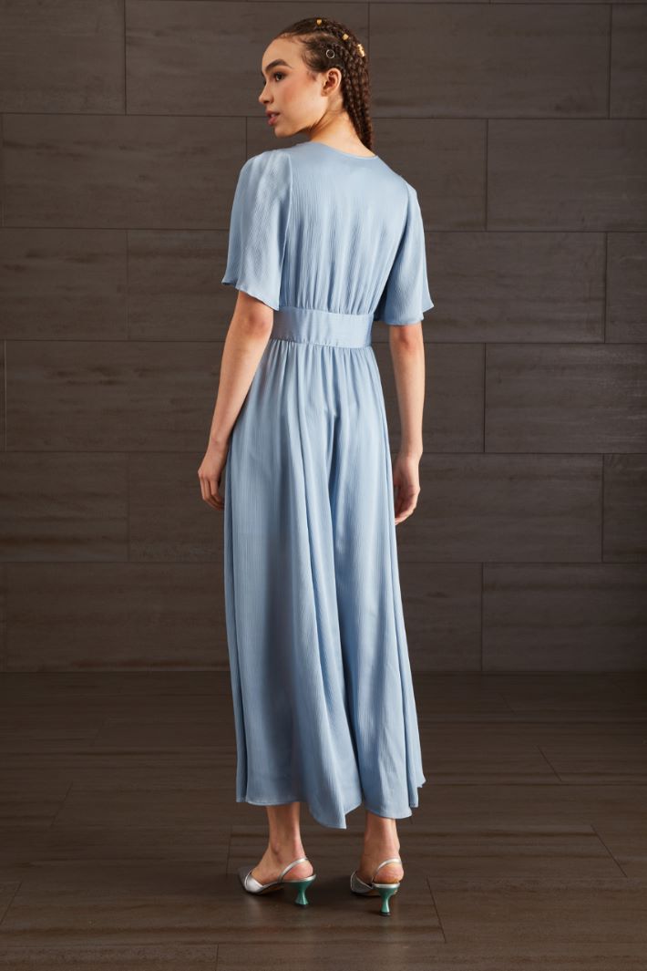 Abito in creponne - CELESTE - Fashion Market - 4