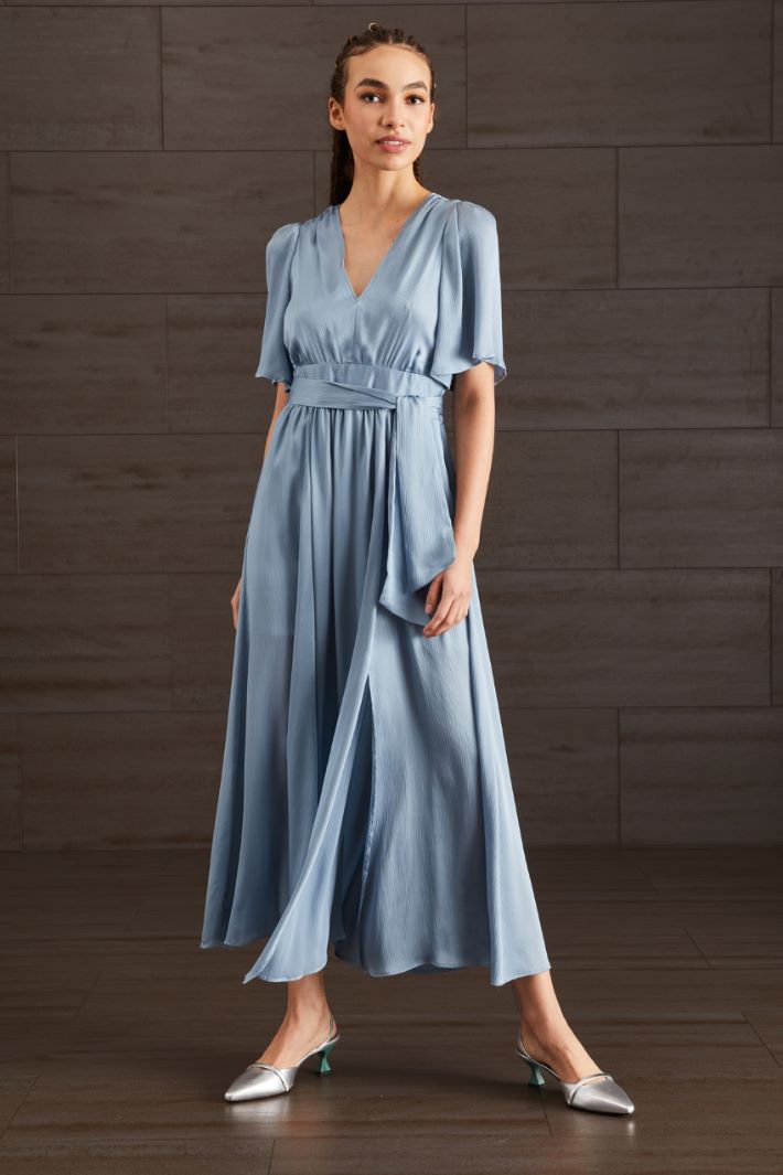 Abito in creponne - CELESTE - Fashion Market - 3