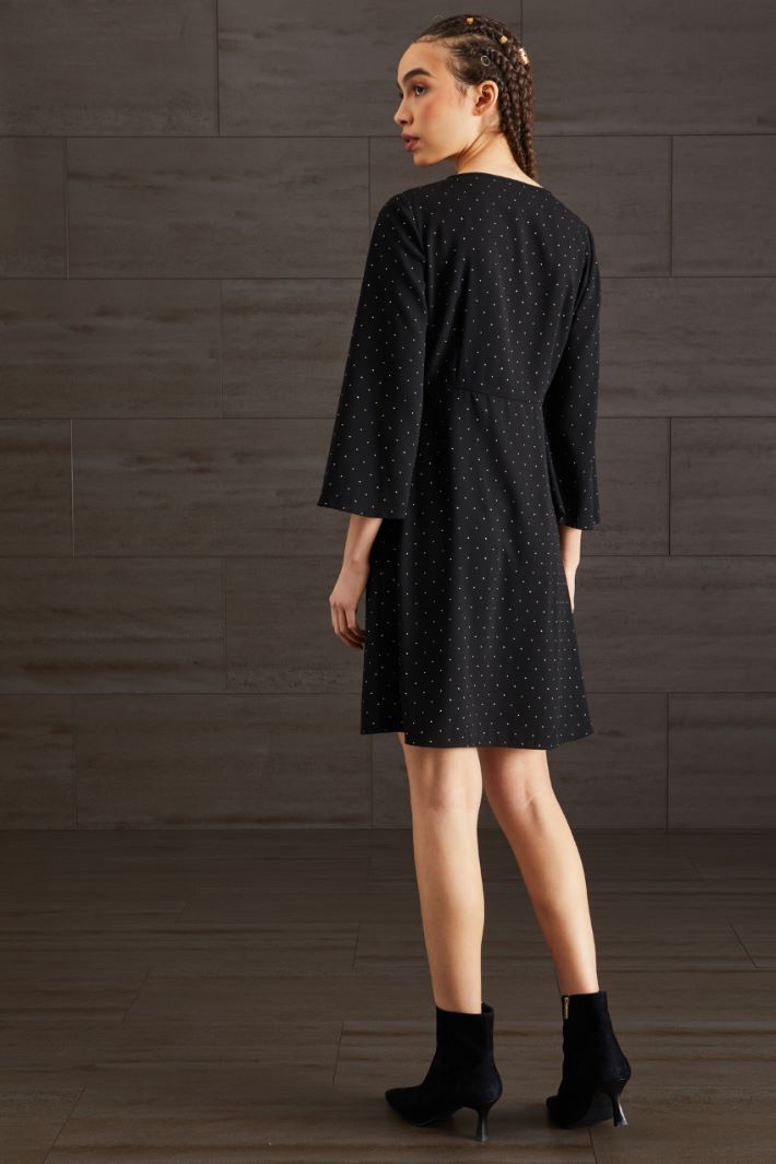 Abito in crèpe - NERO - Fashion Market - 4