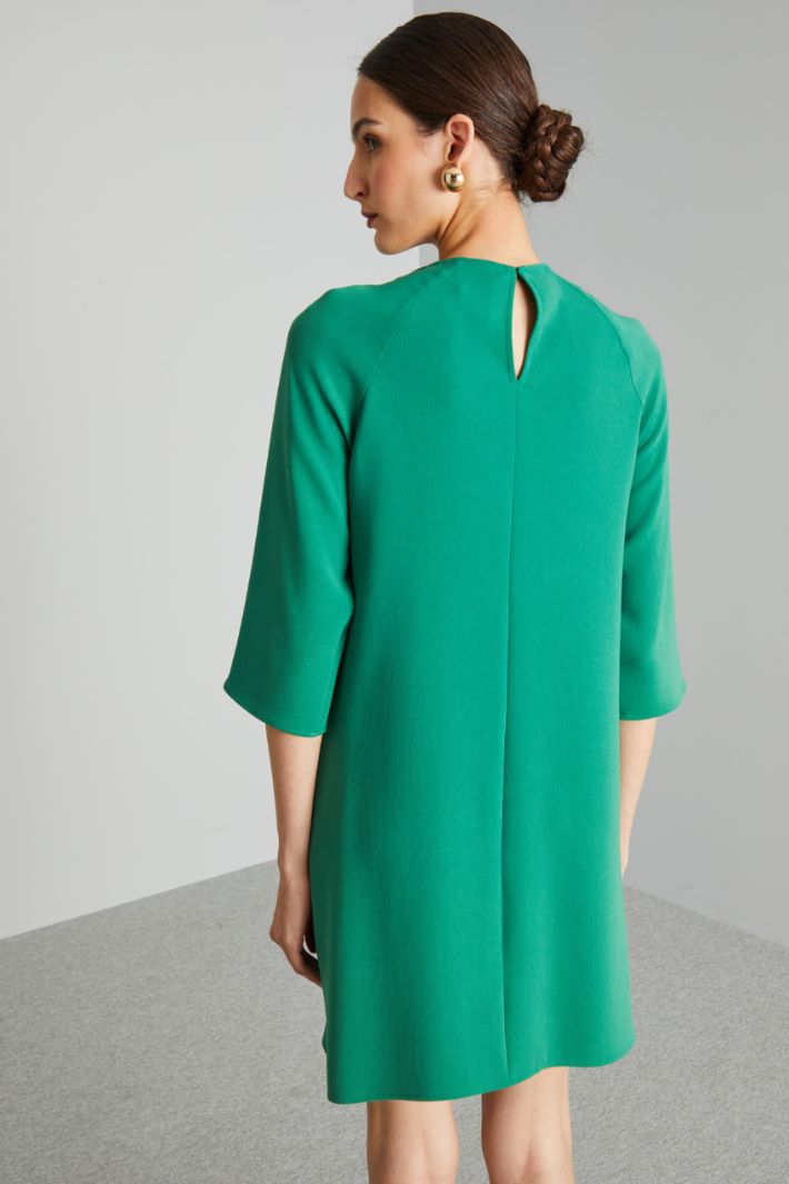 Abito a tunica con passante - VERDE SMERALDO - Fashion Market - 4