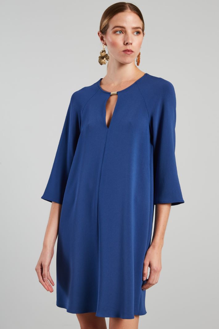 Abito a tunica con passante - BLU CHIARO - Fashion Market - 2