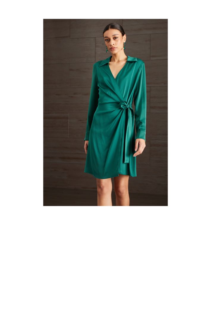Abito a portafoglio - VERDE SMERALDO - Fashion Market - 3