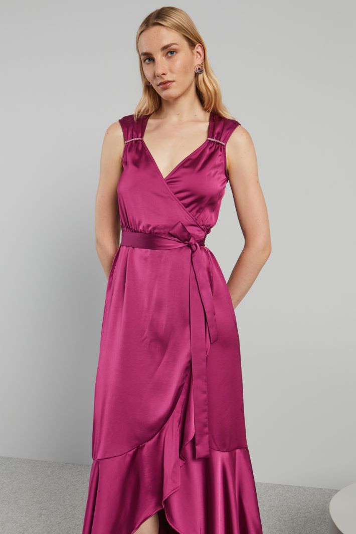 Abito con gonna a tulipano - CICLAMINO - Fashion Market - 2