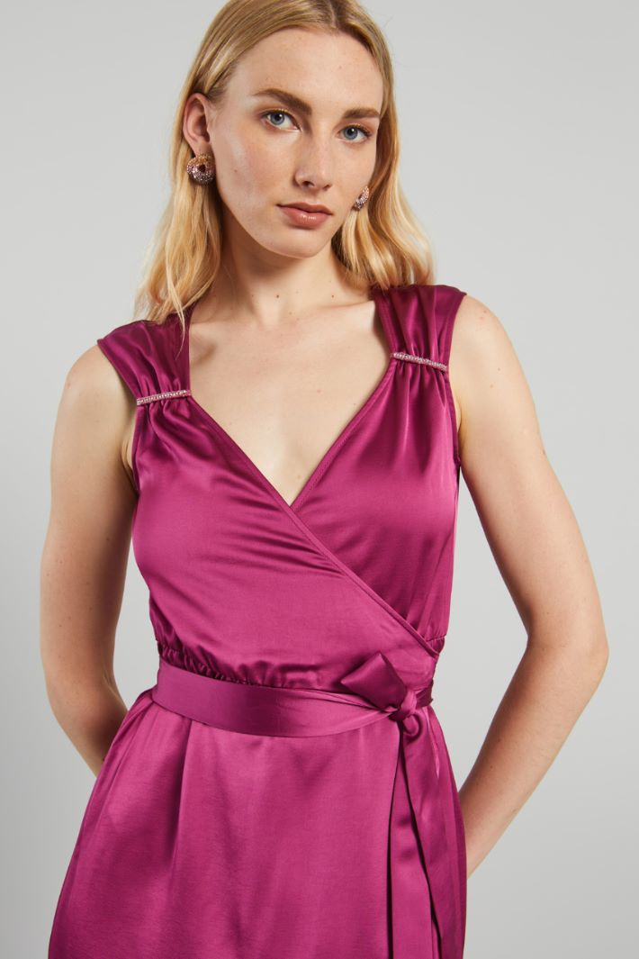 Abito con gonna a tulipano - CICLAMINO - Fashion Market - 3