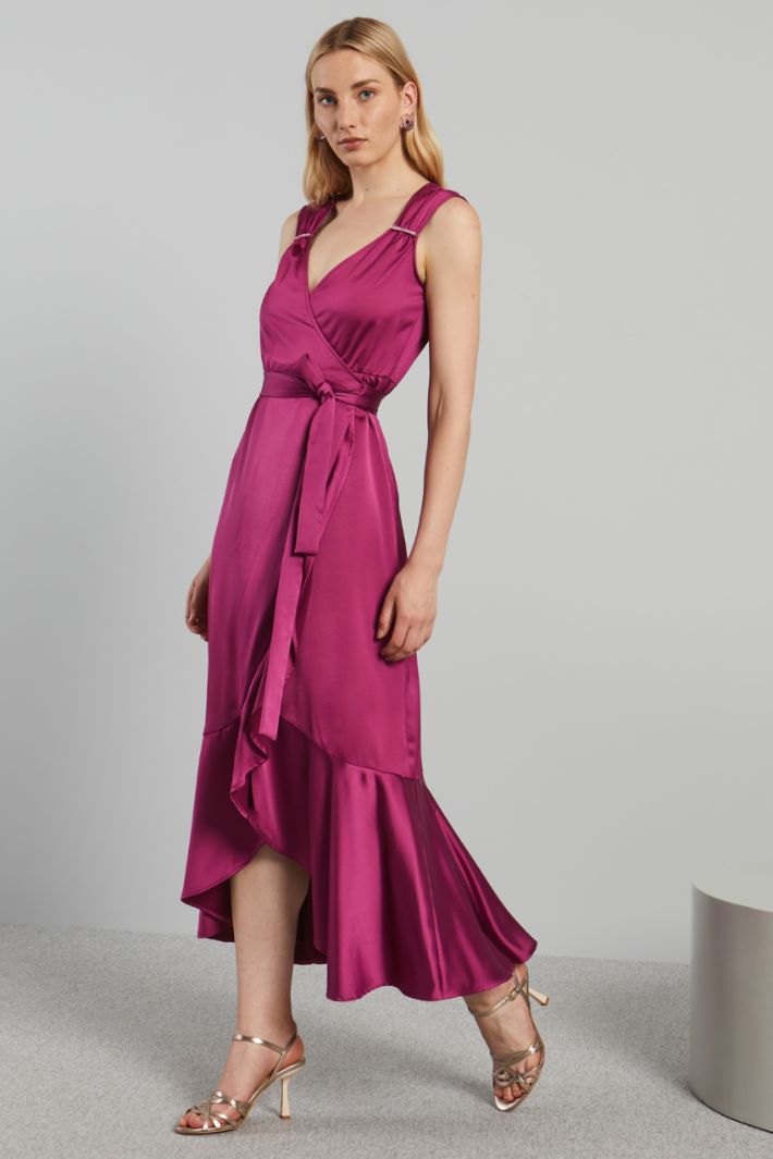 Abito con gonna a tulipano - CICLAMINO - Fashion Market