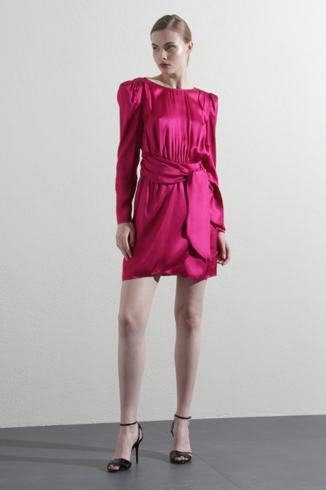 Abito corto in raso - Fashion Market