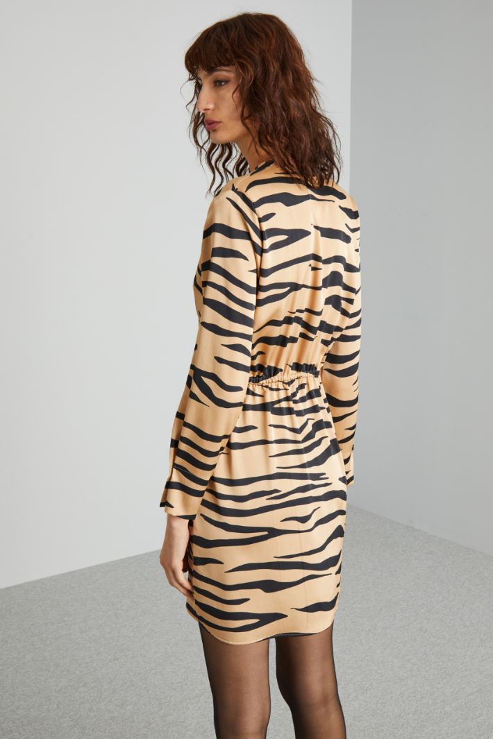 Abito incrociato a fantasia - ANIMALIER - Fashion Market - 4