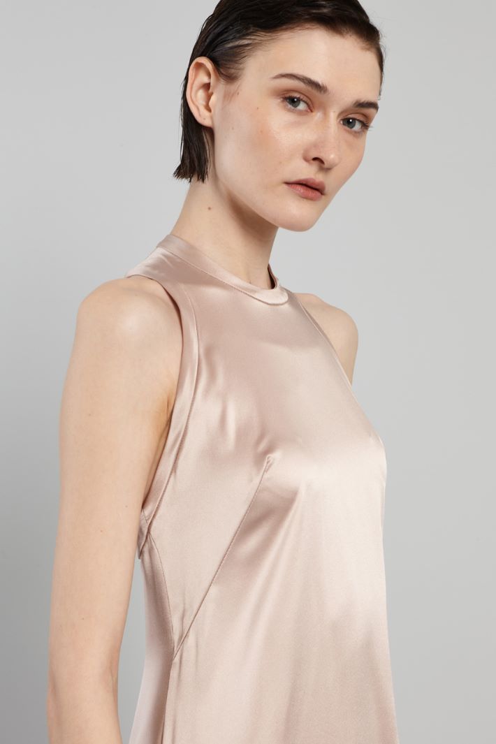 Abito lungo con strascico - ROSA POLVERE - Fashion Market - 3