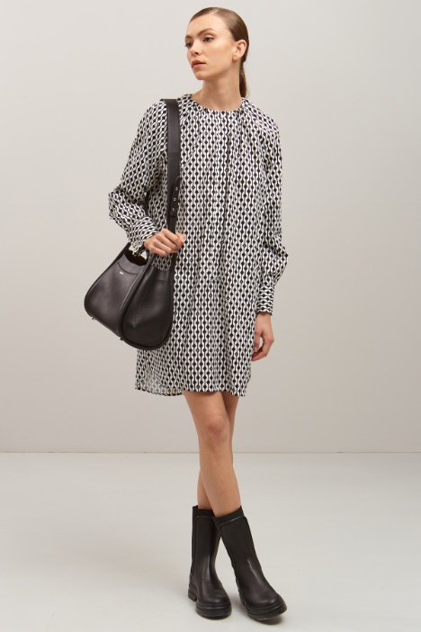 Abito corto in popeline - Fashion Market