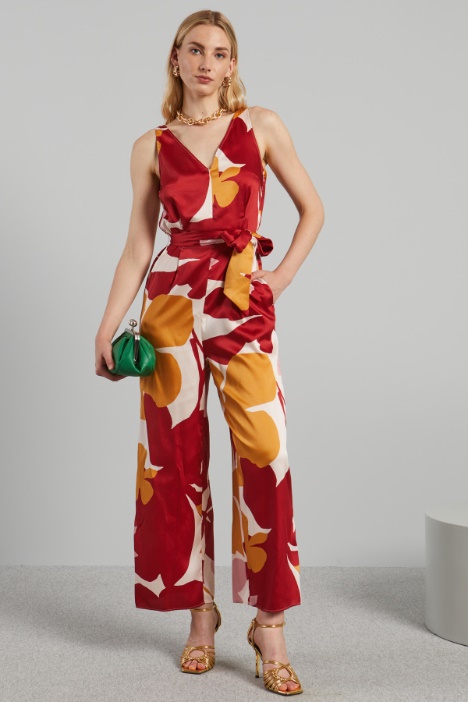Tuta in twill stampato - Fashion Market