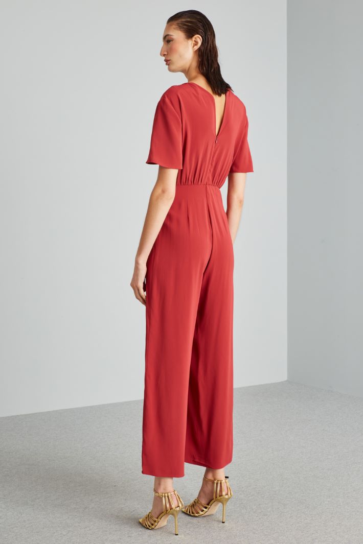 Tuta con scollo a V - ROSSO FRAGOLA - Fashion Market - 4