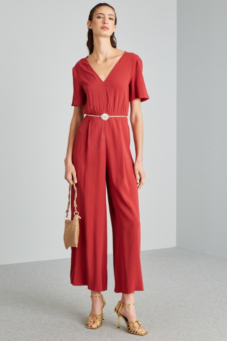 Tuta con scollo a V - Fashion Market
