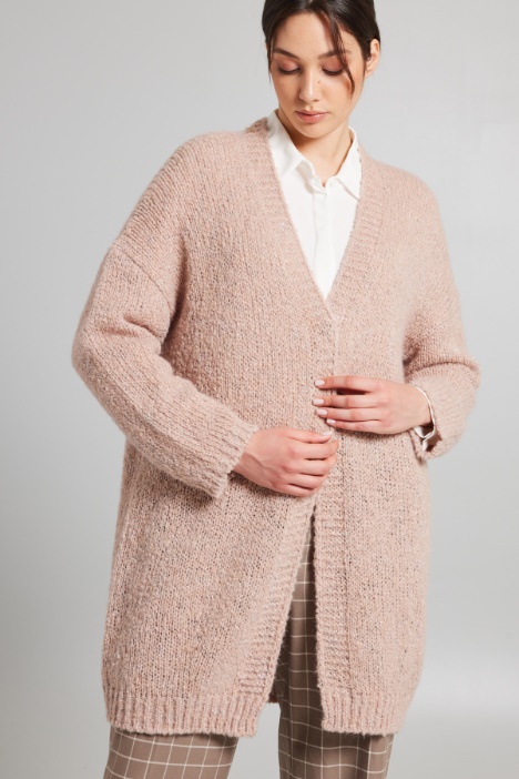 Cardigan lungo lamè - Fashion Market