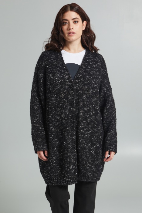 Cardigan lungo lamè - Fashion Market
