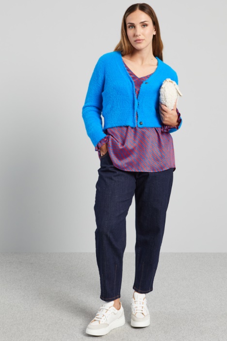 Cardigan in filato garzato - Fashion Market