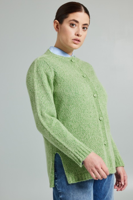 Cardigan in misto mohair lamè - Fashion Market
