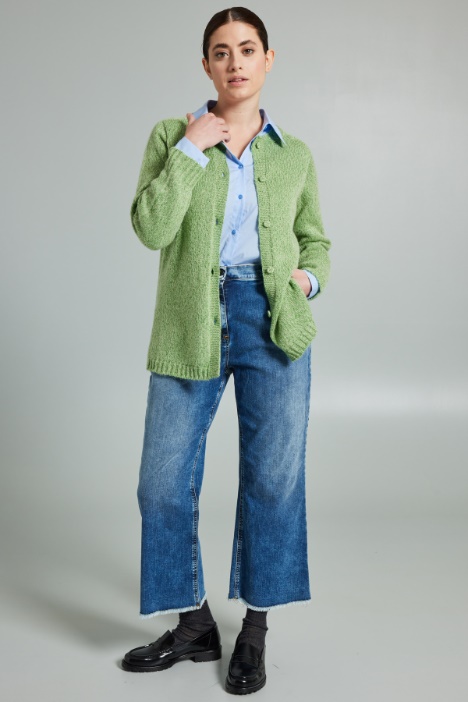 Cardigan in misto mohair lamè - Fashion Market
