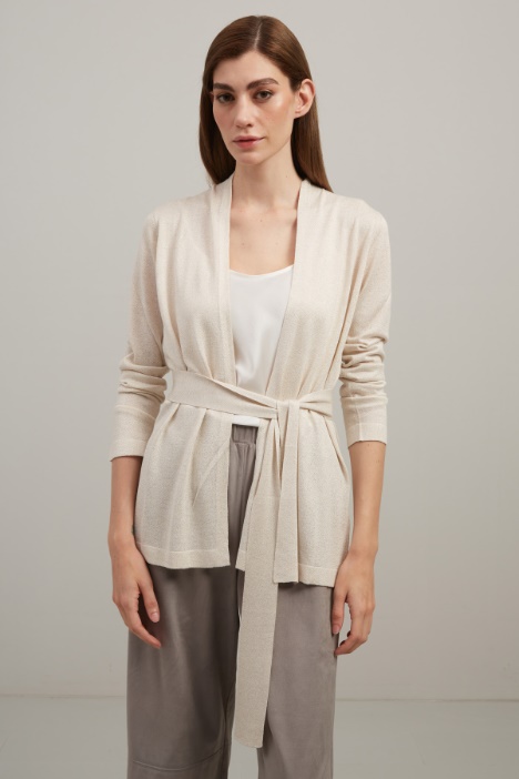 Cardigan con cintura - Fashion Market