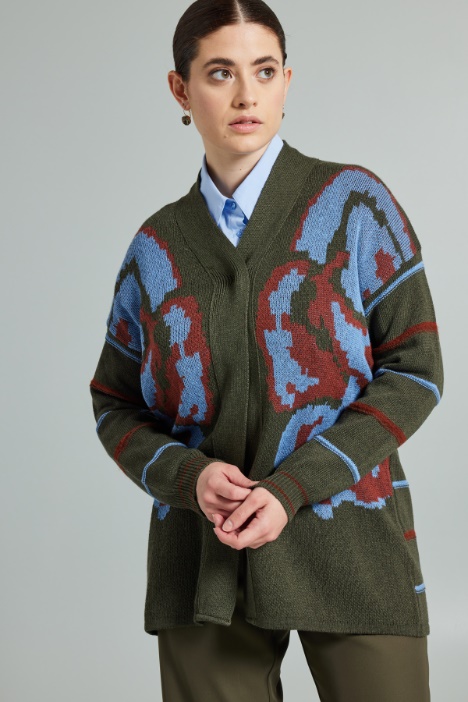 Cardigan in jacquard - Fashion Market