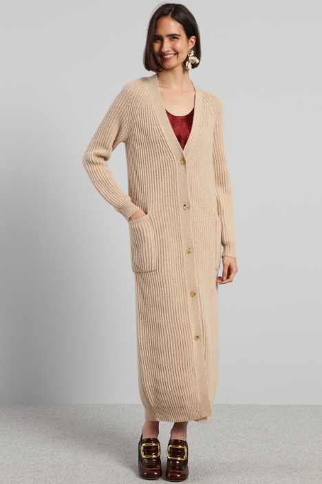 Maxi cardigan a coste - Fashion Market