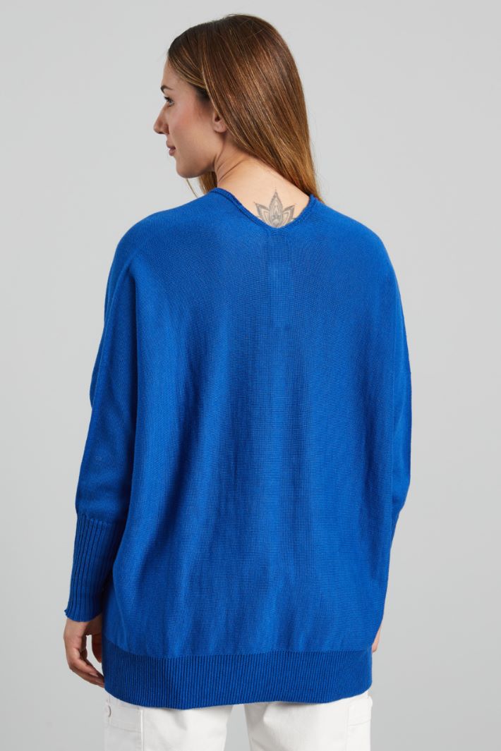 Maglia con doppio scollo a V  - BLUETTE - Fashion Market - 4