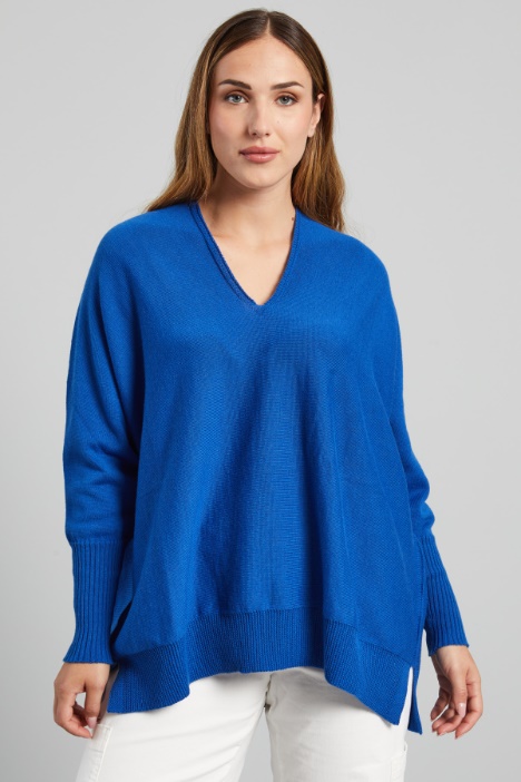 Maglia con doppio scollo a V  - Fashion Market