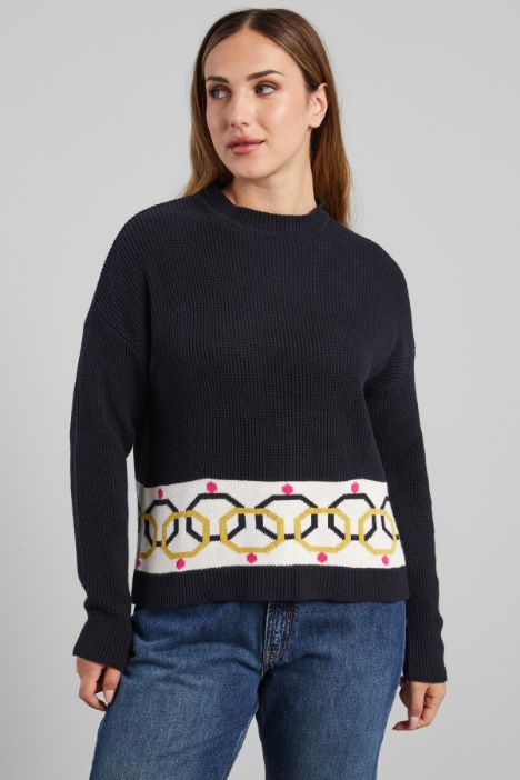 Maglia con motivo jacquard - Fashion Market