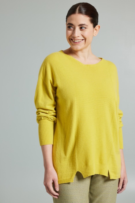 Maglia con micro spacchi - Fashion Market