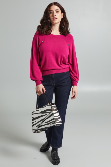 Maglia con bottoni decorativi - Fashion Market