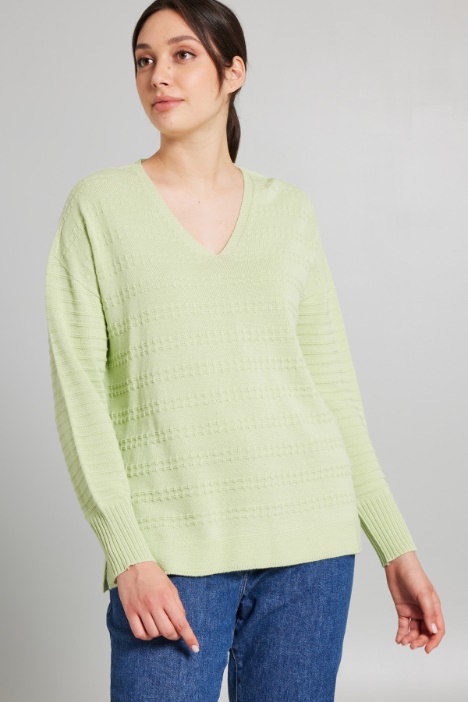 Maglia con scollo a V - Fashion Market