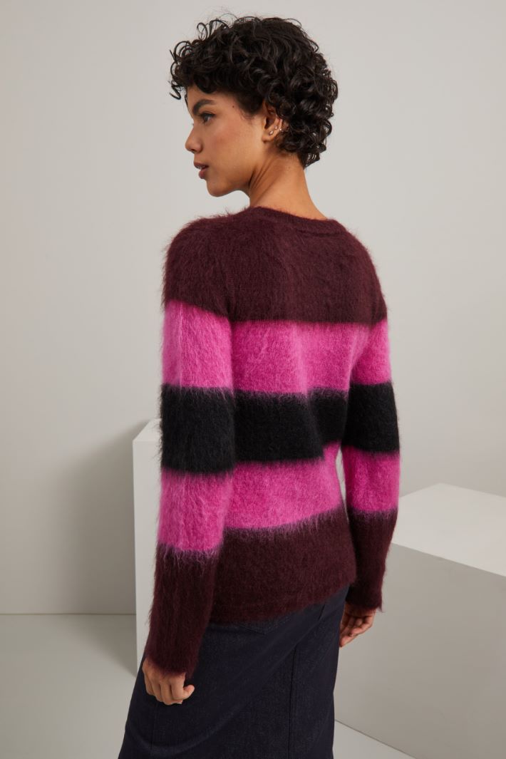 Maglia in lana e mohair - ROSA VINACCIA - Fashion Market - 4