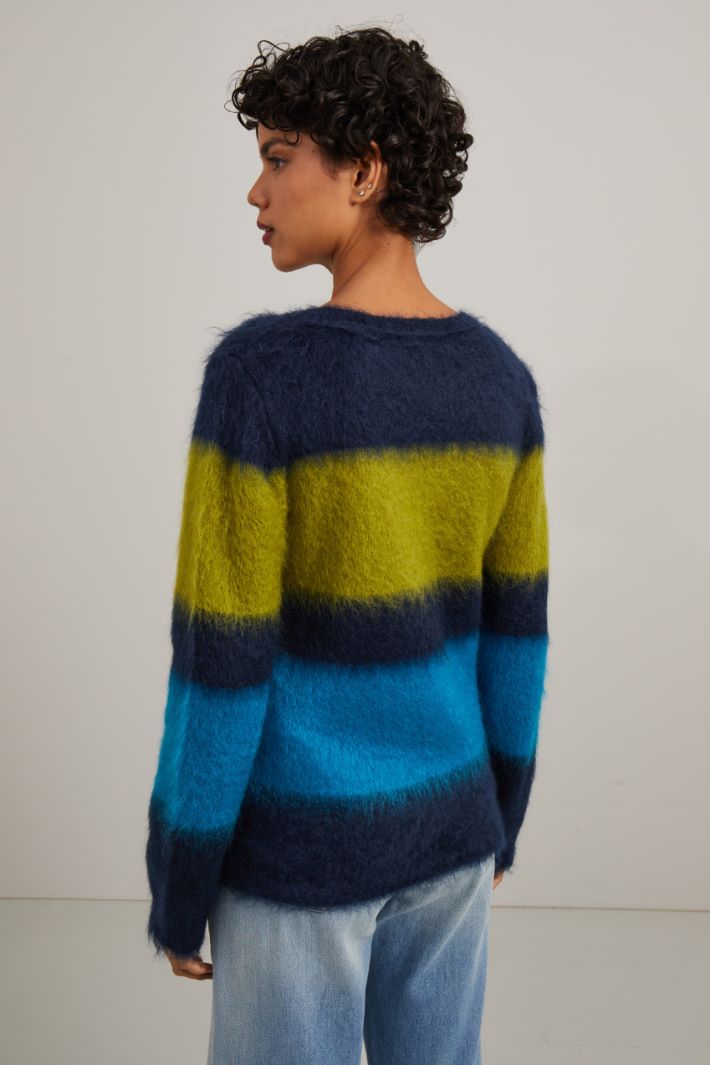 Maglia in lana e mohair - BLUETTE BLU LIME - Fashion Market - 4