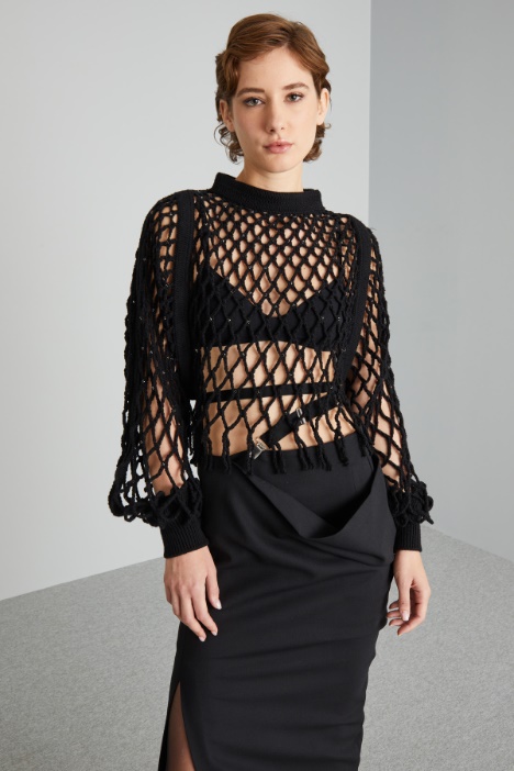 Maglia a uncinetto in lana - Fashion Market