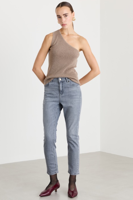 Top monospalla in lana e cashmere - Fashion Market