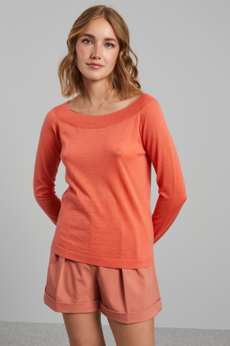 Maglia con scollo a barchetta - Fashion Market