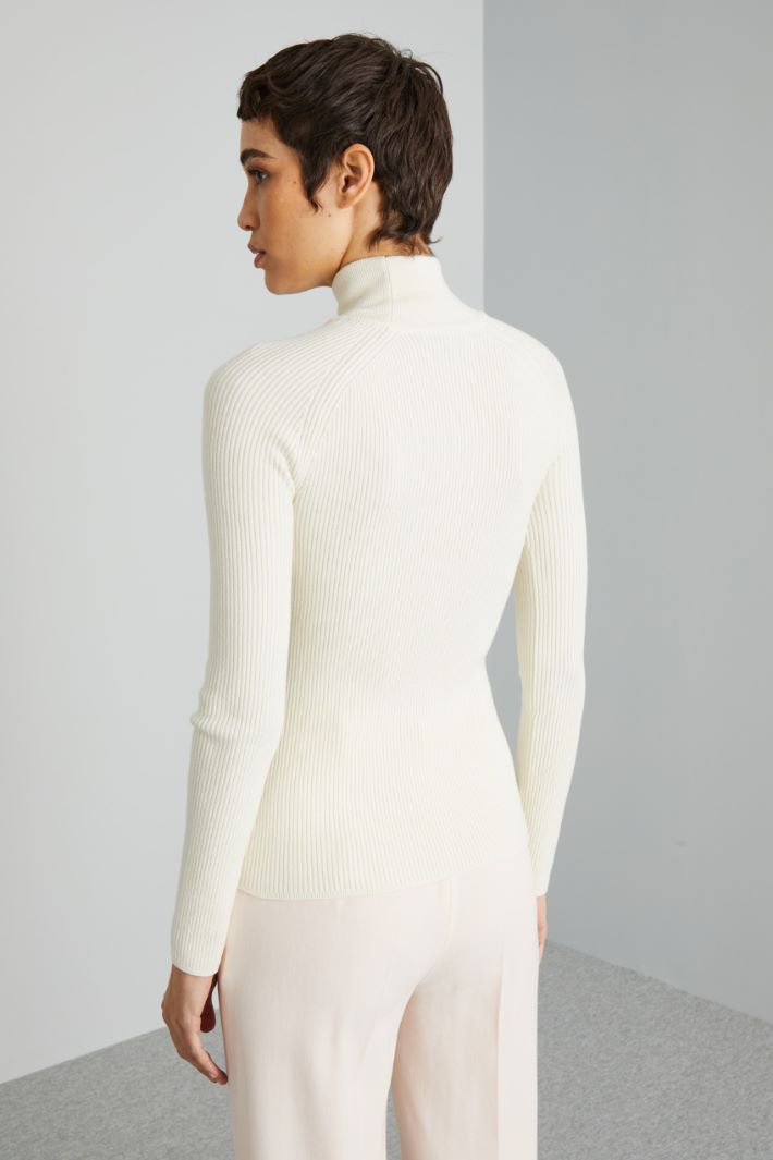 Dolcevita a coste - BIANCO PANNA - Fashion Market - 4
