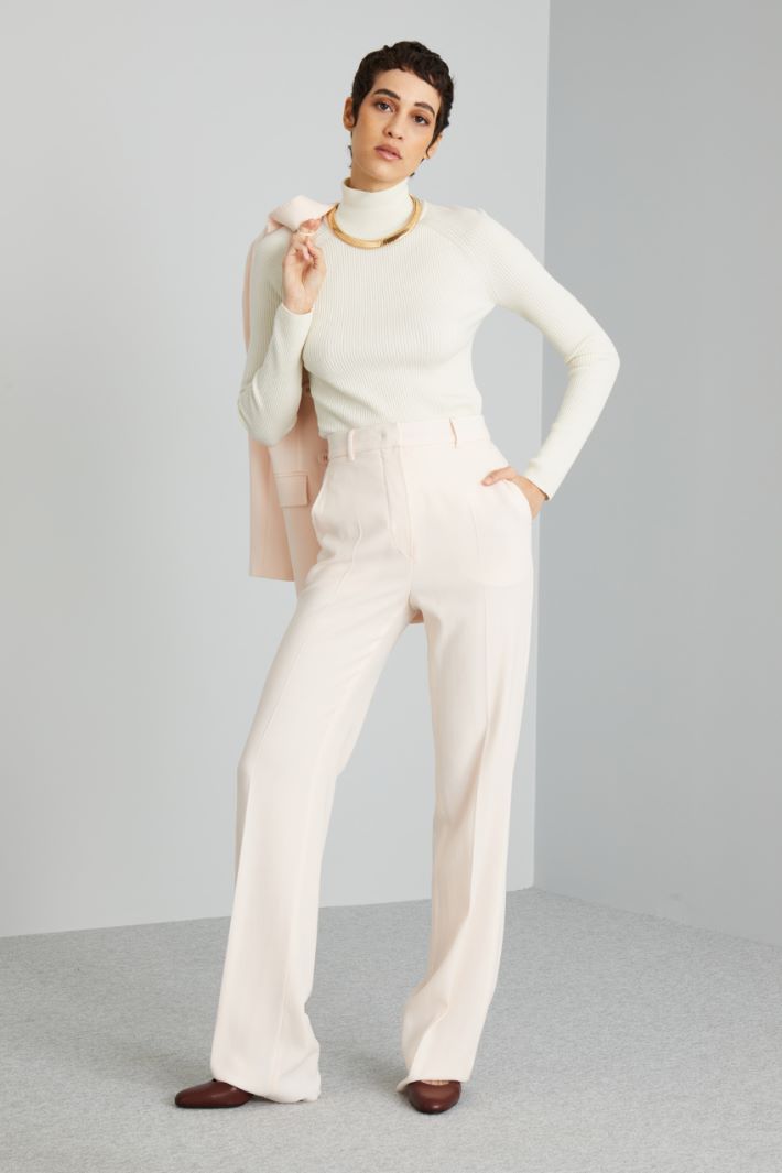 Dolcevita a coste - BIANCO PANNA - Fashion Market