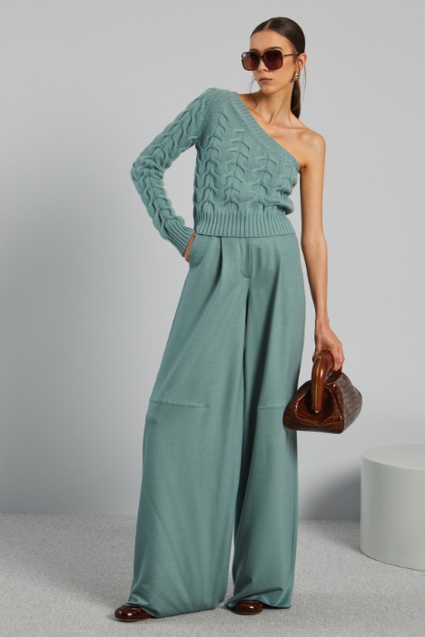 Maglia monospalla a trecce - Fashion Market