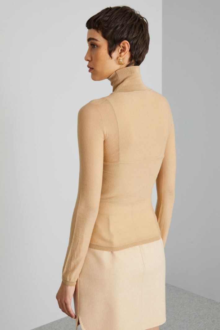 Dolcevita leggero in lana - BEIGE - Fashion Market - 4