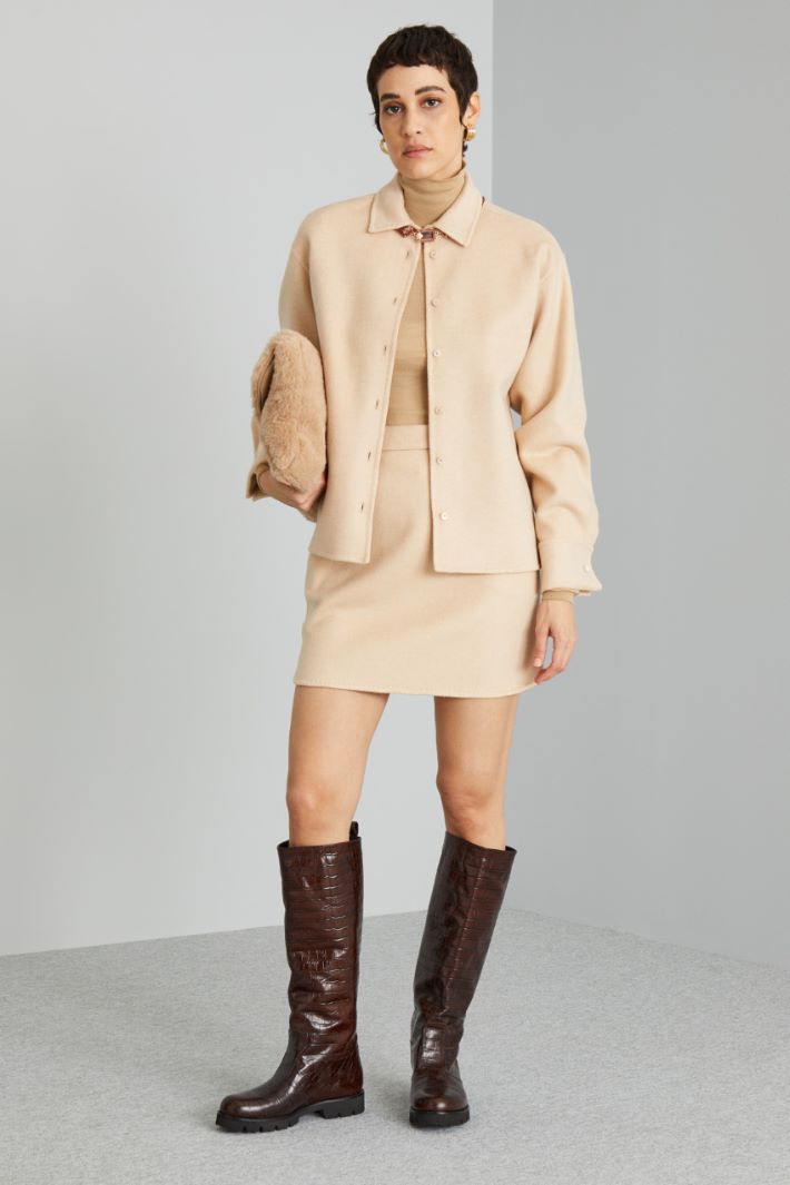 Dolcevita leggero in lana - BEIGE - Fashion Market