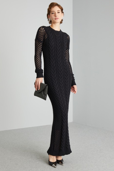 Abito con maniche traforate - Fashion Market