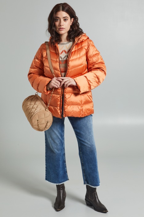 Piumino in raso cangiante - Fashion Market