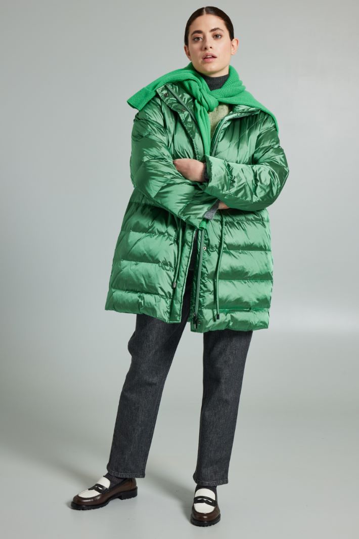 Piumino con coulisse - VERDE PRATO - Fashion Market