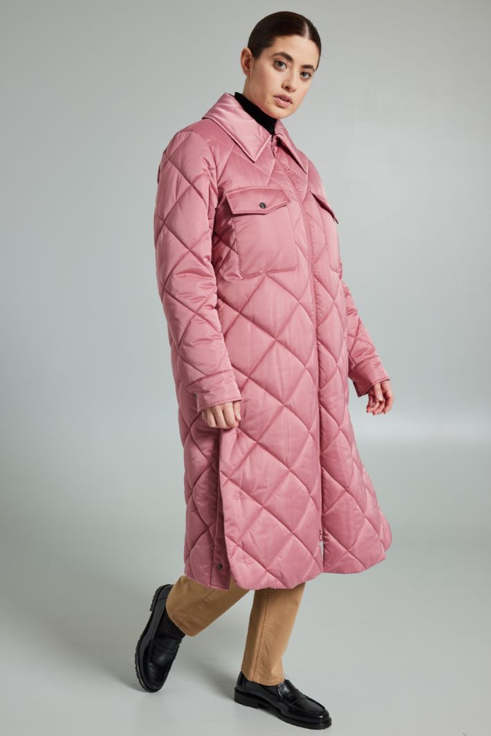 Imbottito lungo trapuntato - ROSA ANTICO - Fashion Market - 2