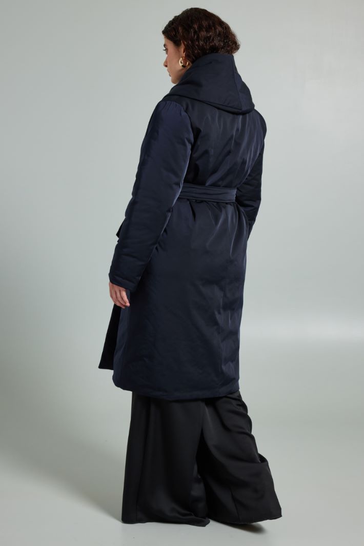 Imbottito con collo sciallato - BLU NOTTE - Fashion Market - 4