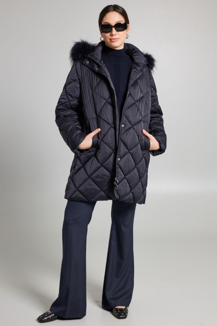 Imbottito con pelliccia - BLU NOTTE - Fashion Market - 2