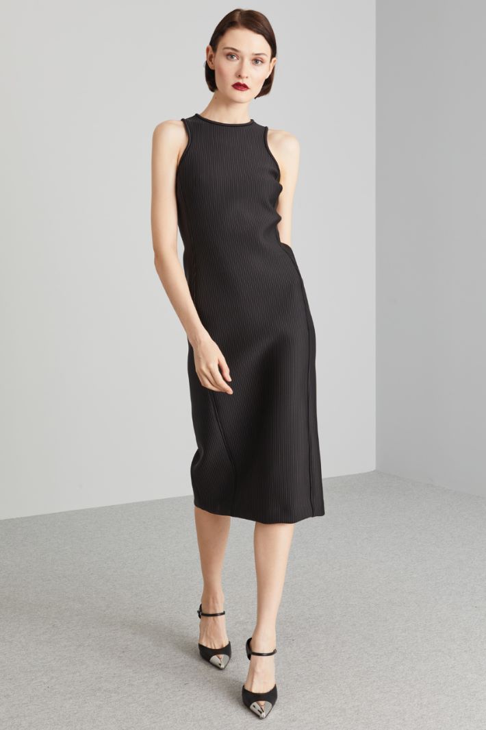 Tubino in jersey compatto - NERO GRIGIO - Fashion Market - 2
