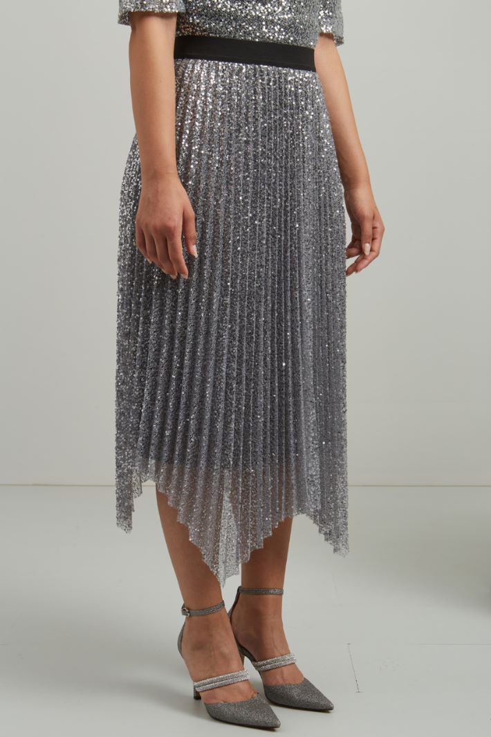 Gonna con paillettes - GRIGIO - Fashion Market - 2