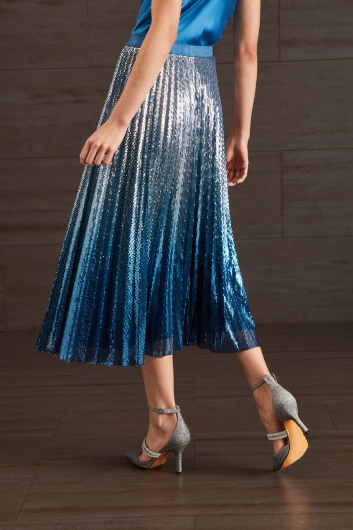 Gonna in tulle con paillettes - ARGENTO AVIO - Fashion Market - 4
